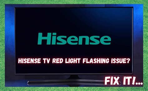 Hisense tv blinking red light - Tighten your TV mainboard and panel’s LVDS cable connection. 3. Faulty LCD Panel. Your Hisense TV’s 9 times red light blinking gives the panel malfunction indication. Due to the faulty LCD panel, your Hisense TV won’t turn on, and it will blink codes 9 times and then pause.